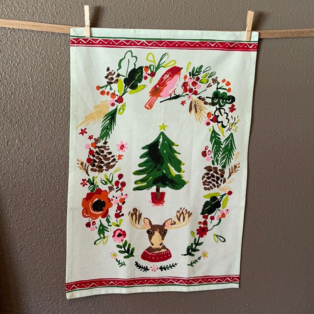 Tag Christmas Kitchen Towel - Picture 2 of 11
